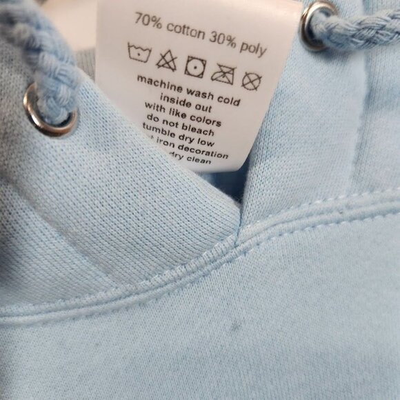 The City Collection‎ Los Angeles Pullover Hoodie in Light Blue - Size Medium - Picture 7 of 7